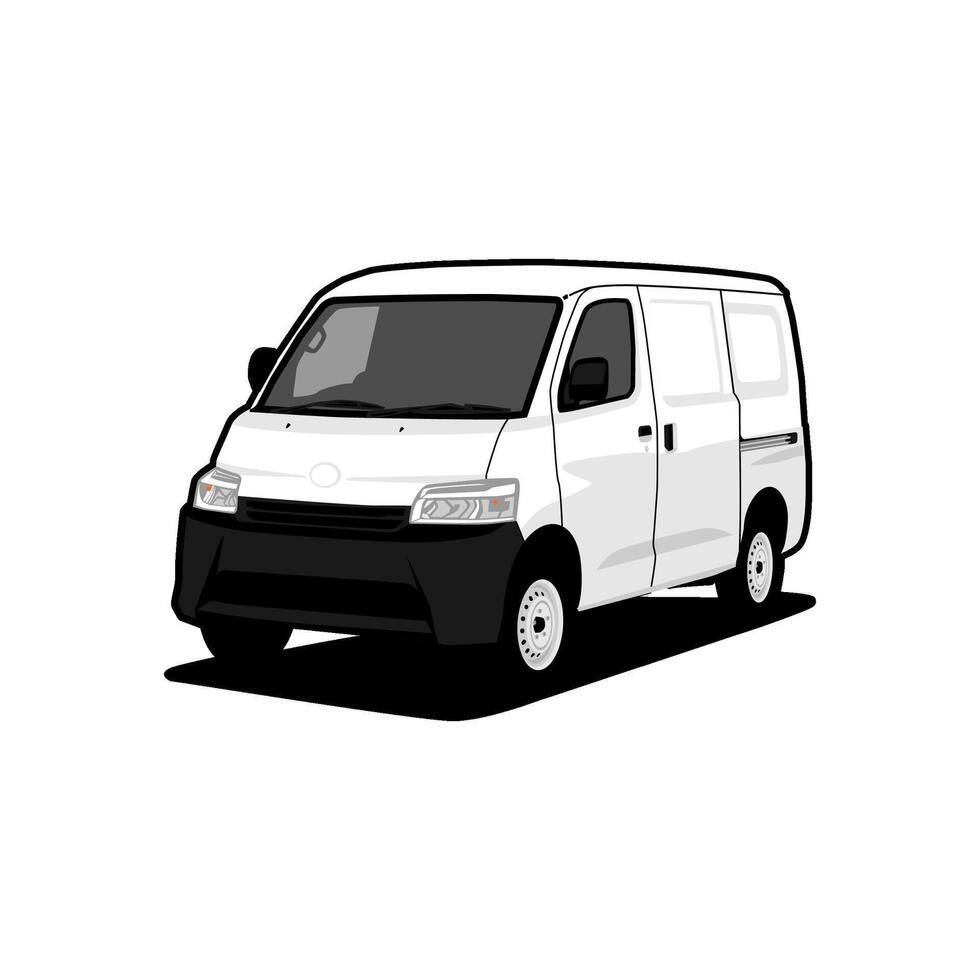 van minivan car commercial illustration vector