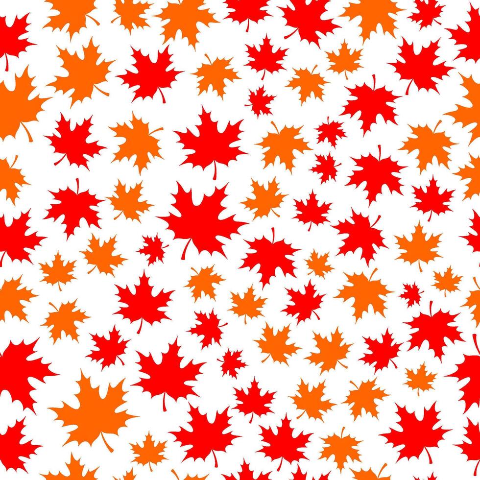 seamless pattern abstract leaf maple background vector