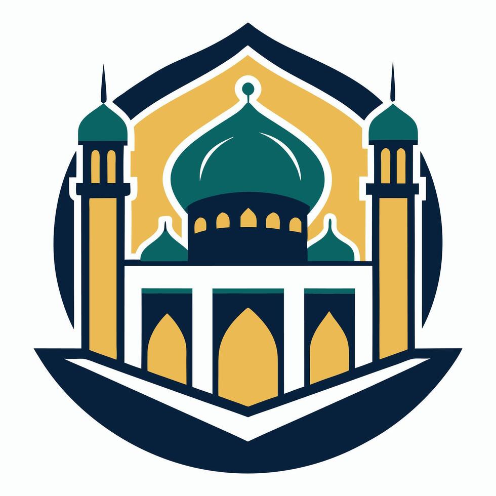 mosque icon illustration vector