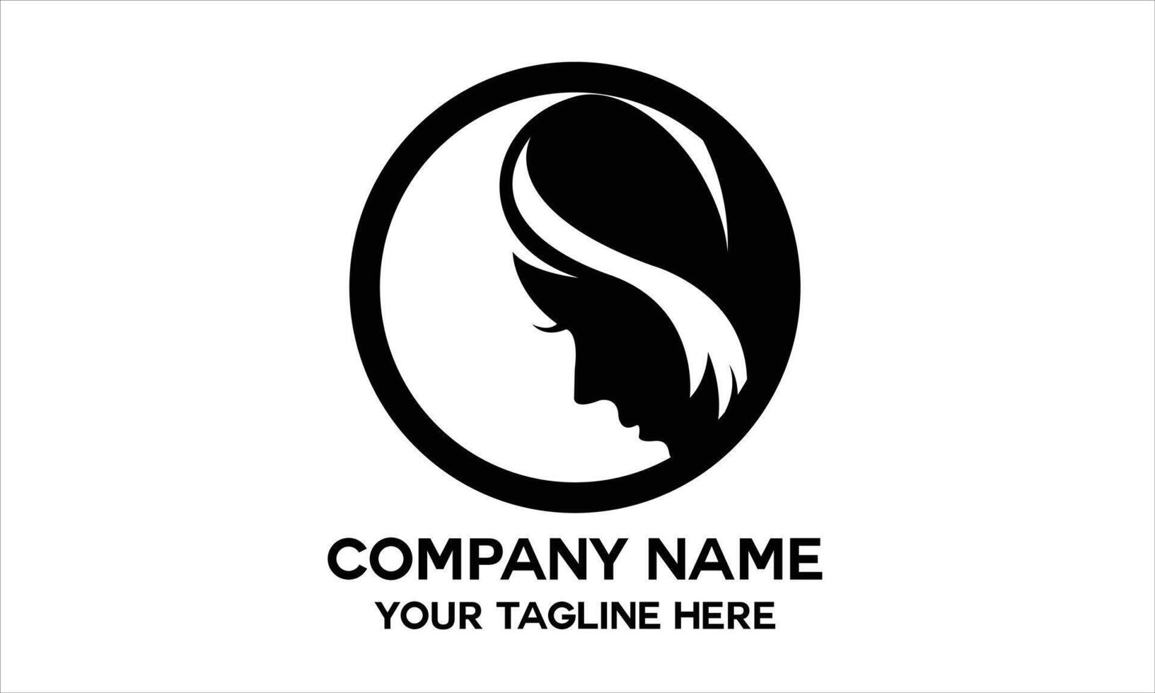 woman silhouette logo vector