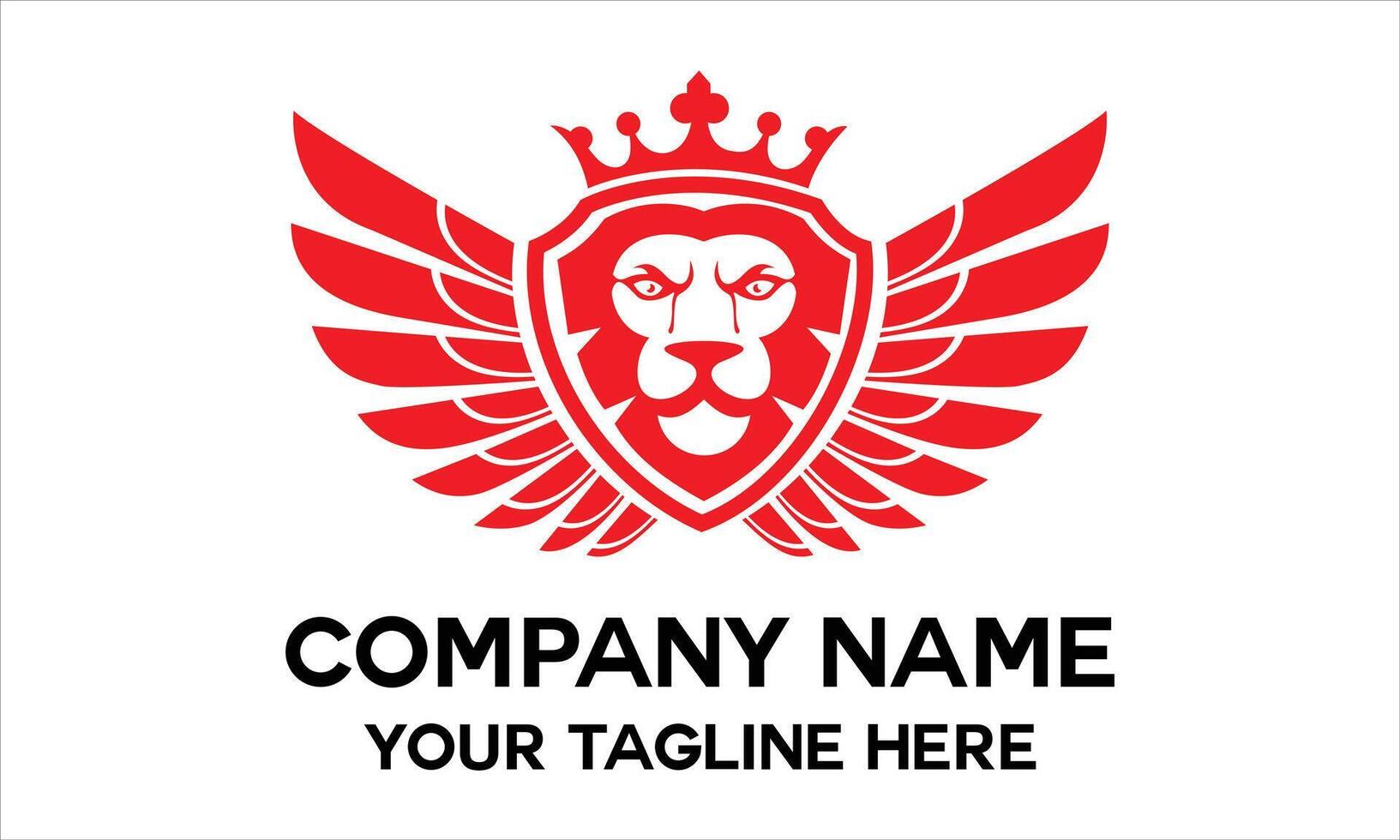 lion king of the jungle logo vector