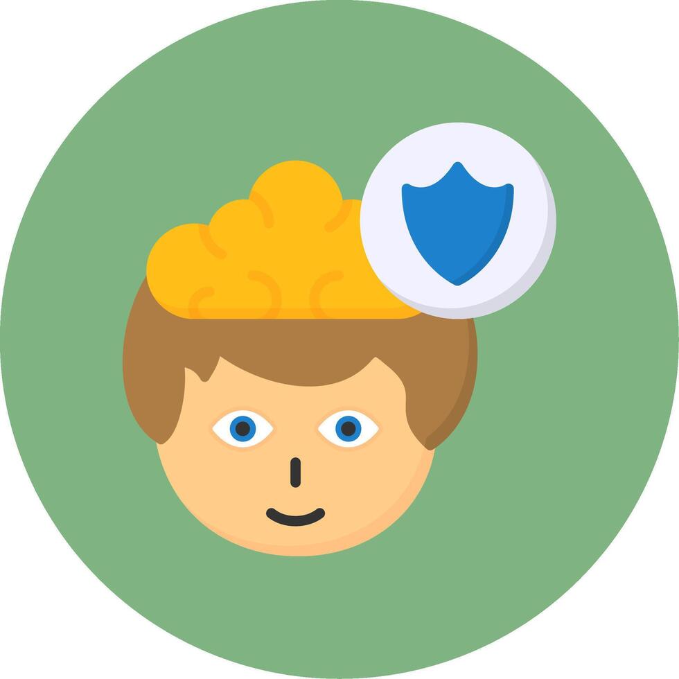 Security Flat Circle Style Icon vector