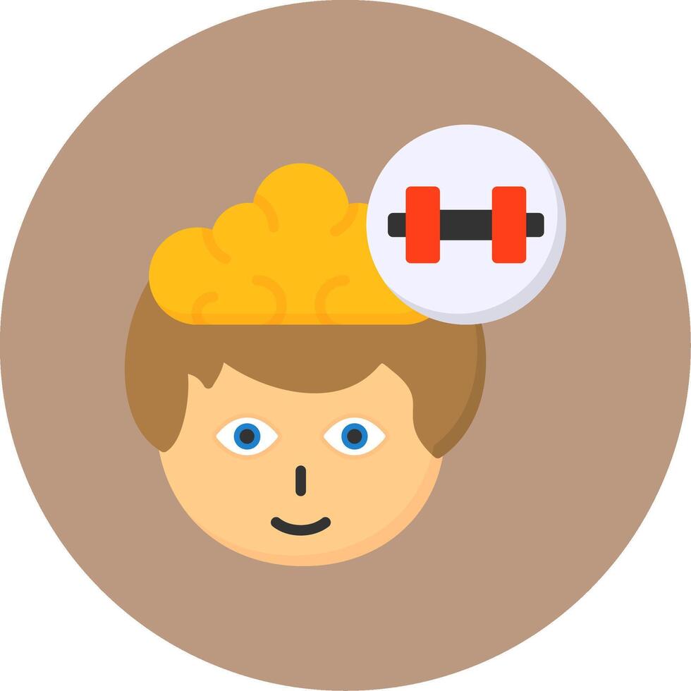 Exercise Flat Circle Style Icon vector
