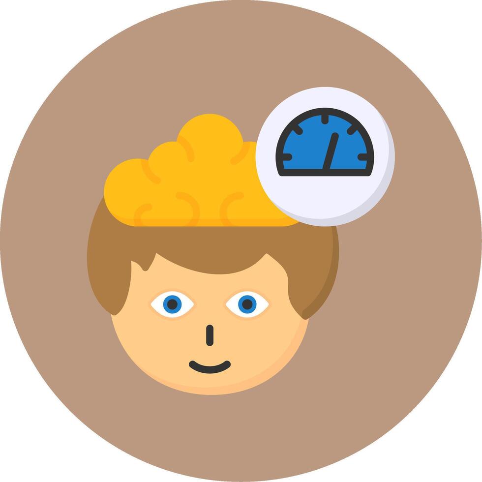 Speed Flat Circle Style Icon vector
