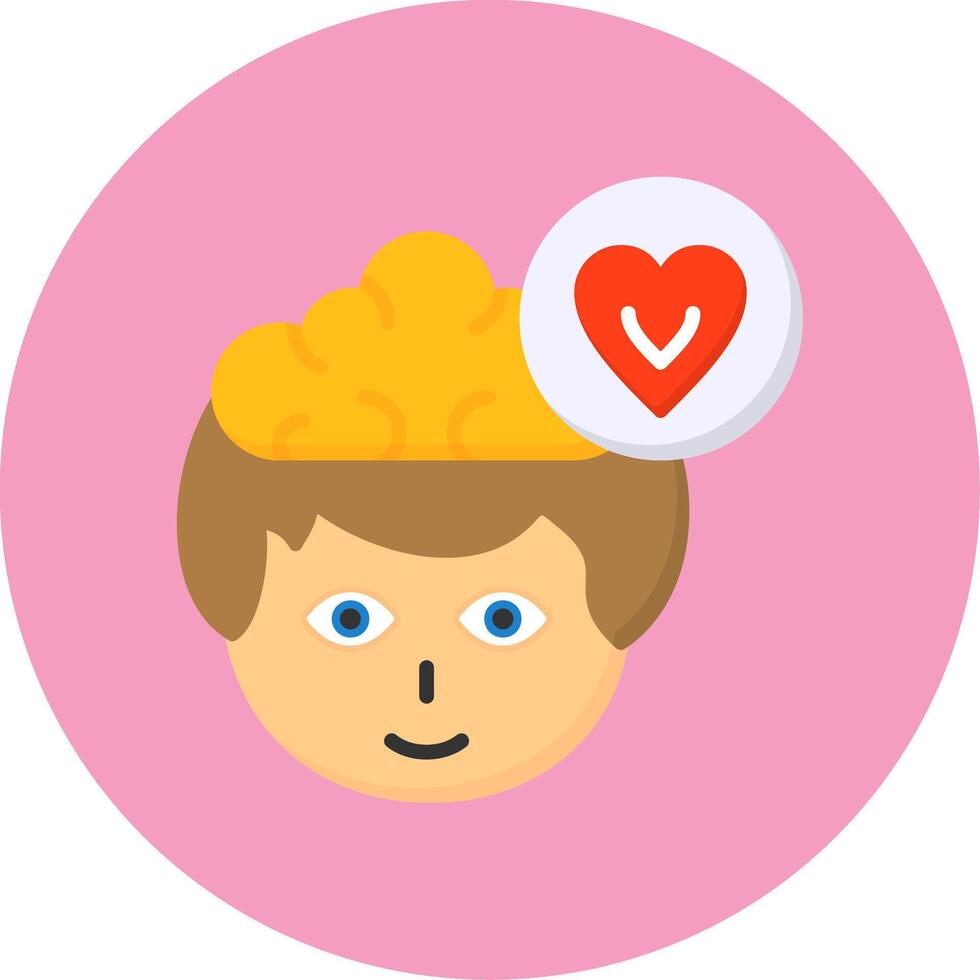 In Love Flat Circle Style Icon vector