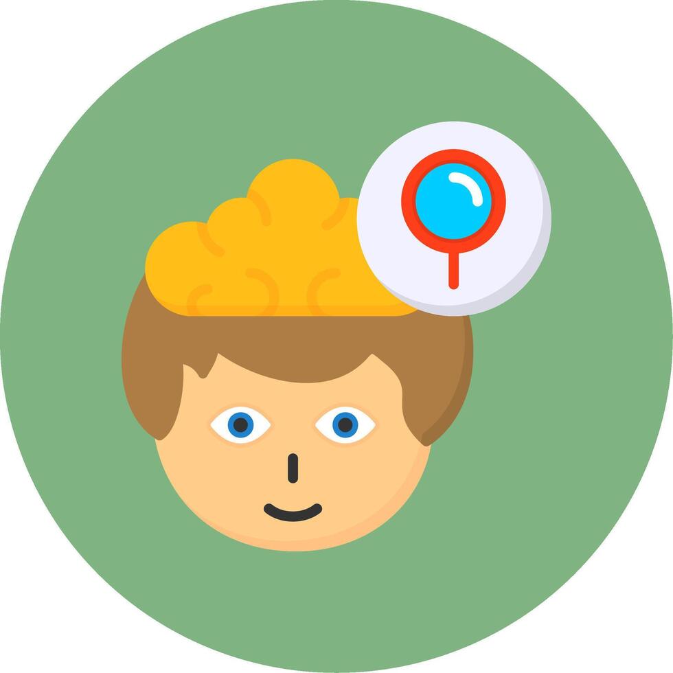 Search Flat Circle Style Icon vector