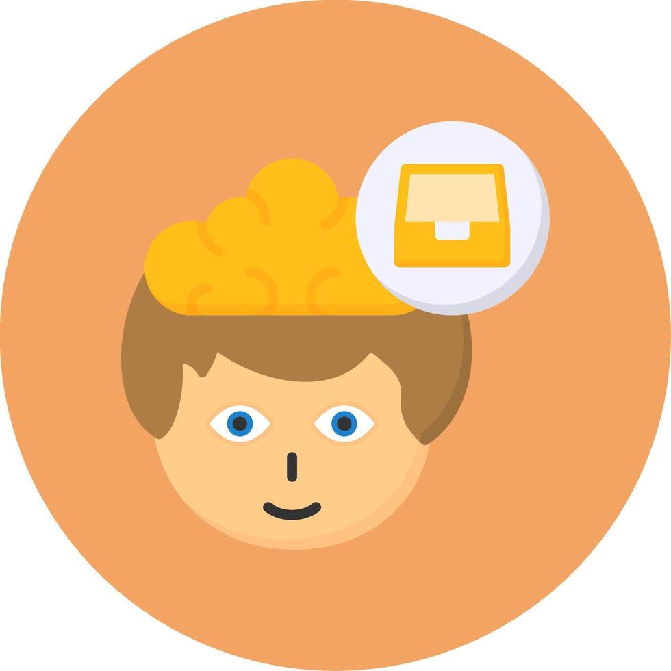 File Drawer Flat Circle Style Icon vector