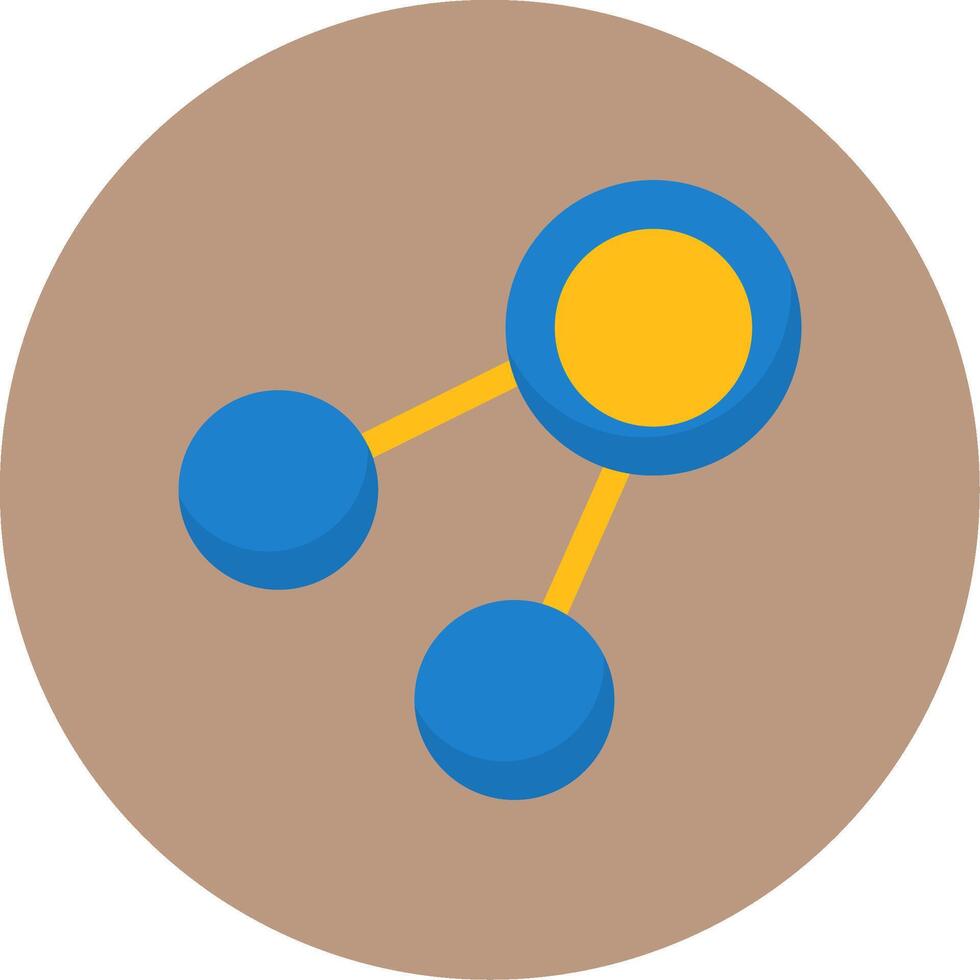 Share Flat Circle Style Icon vector