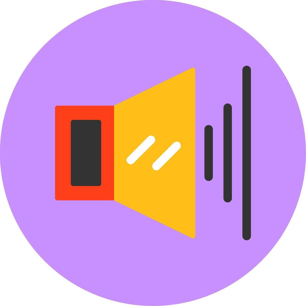 Volume Flat Circle Style Icon vector