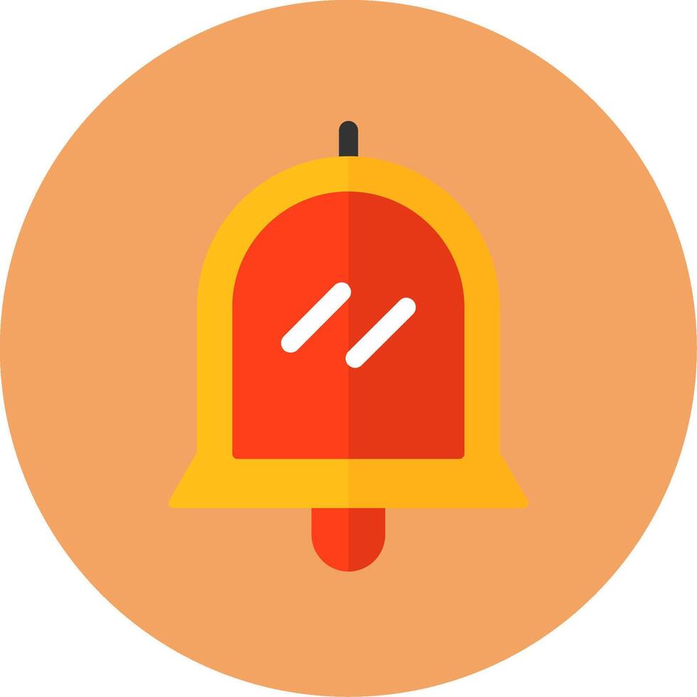 Notification Flat Circle Style Icon vector