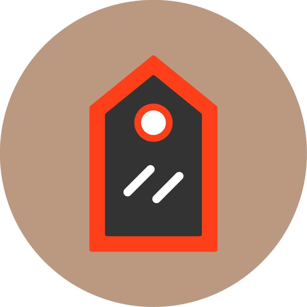 Tag Flat Circle Style Icon vector
