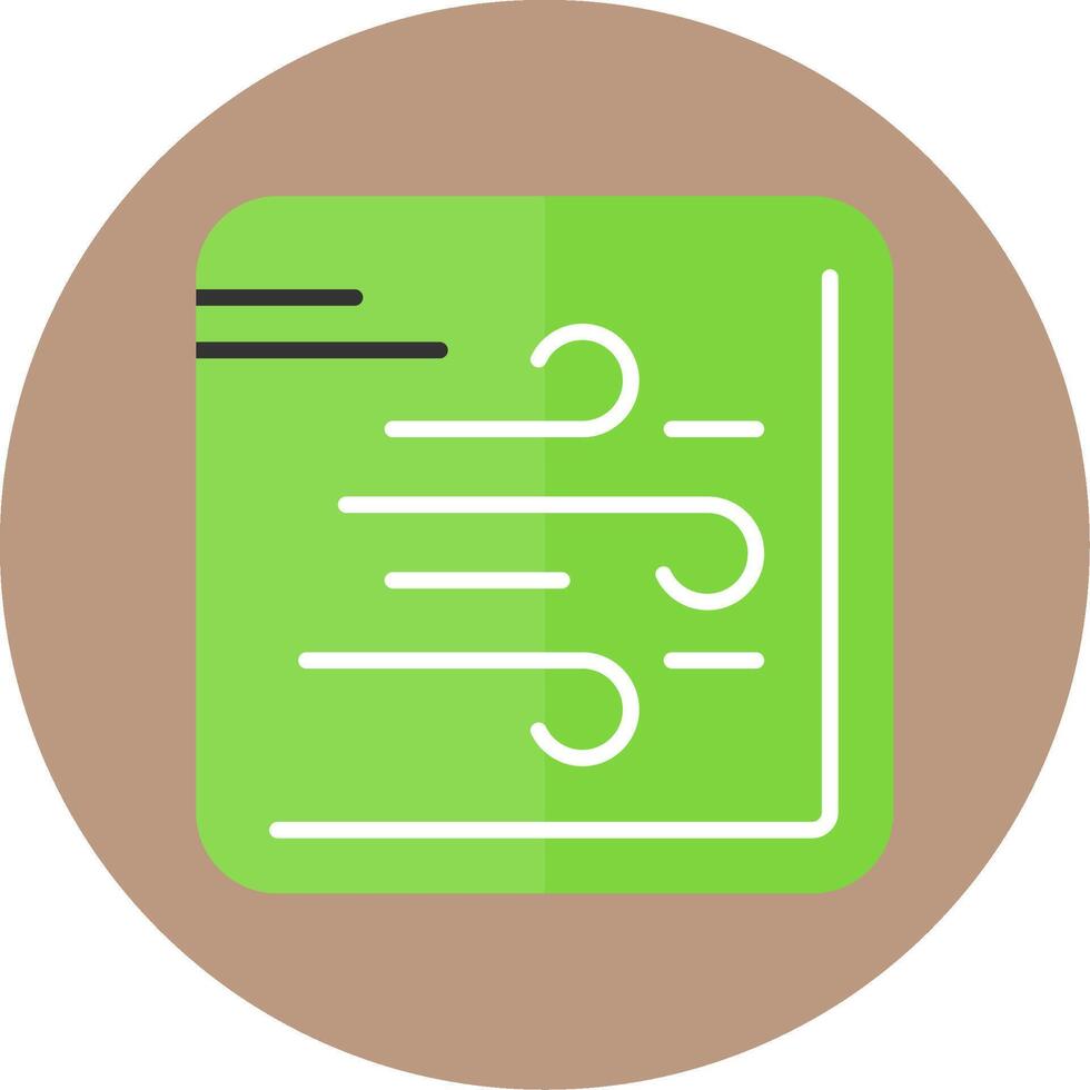 Wind Flat Circle Style Icon vector