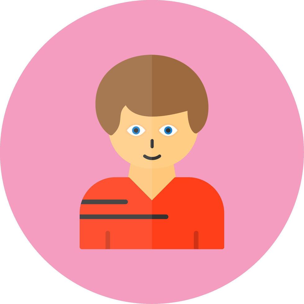 User Flat Circle Style Icon vector