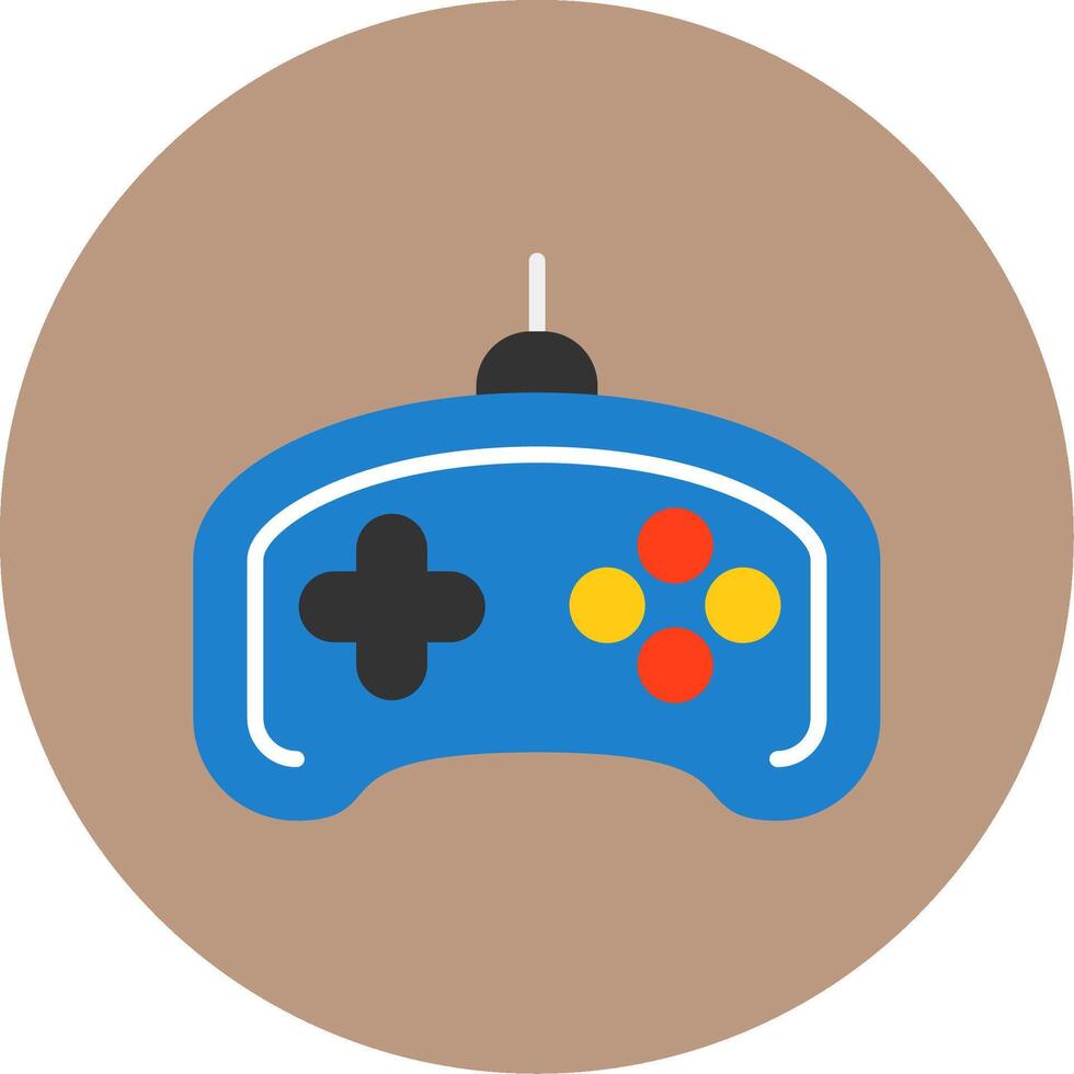 Game controller Flat Circle Style Icon vector