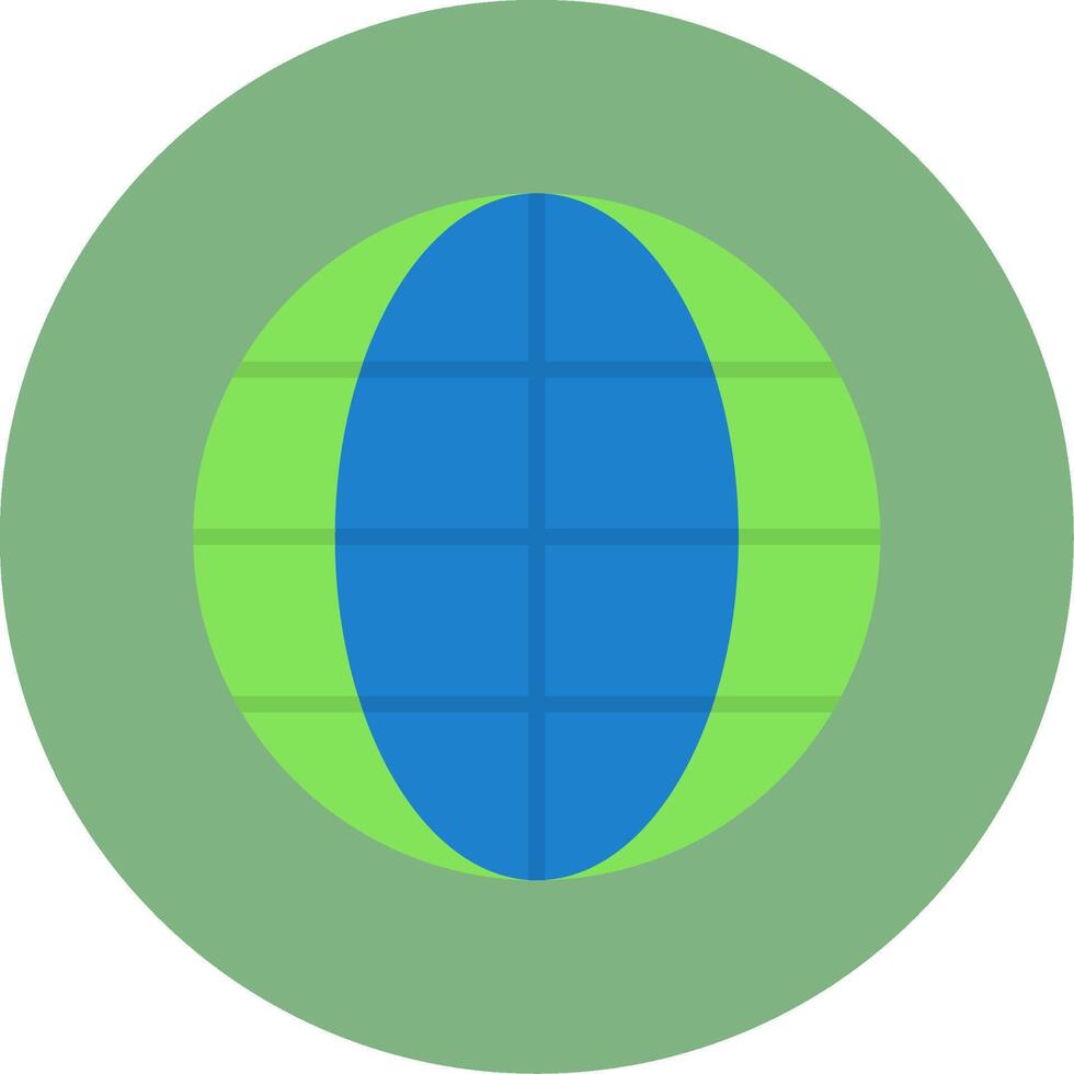 Global Flat Circle Style Icon vector