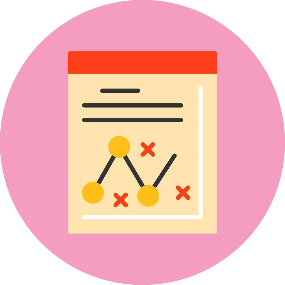 Strategy Flat Circle Style Icon vector