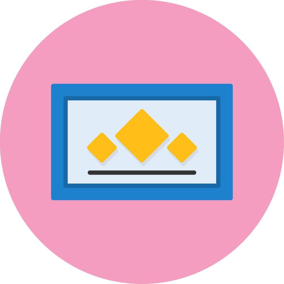 Business card Flat Circle Style Icon vector