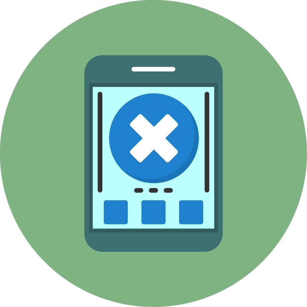 Close Flat Circle Style Icon vector