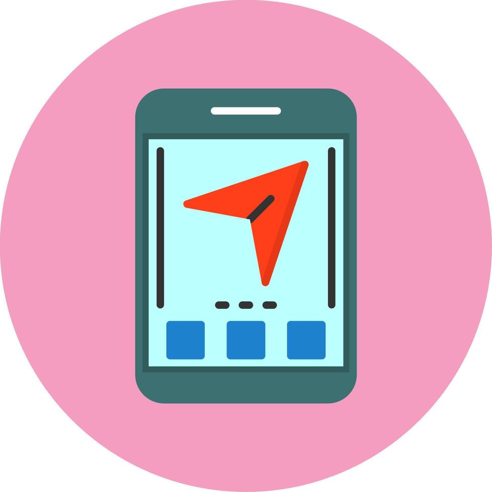 Share Flat Circle Style Icon vector