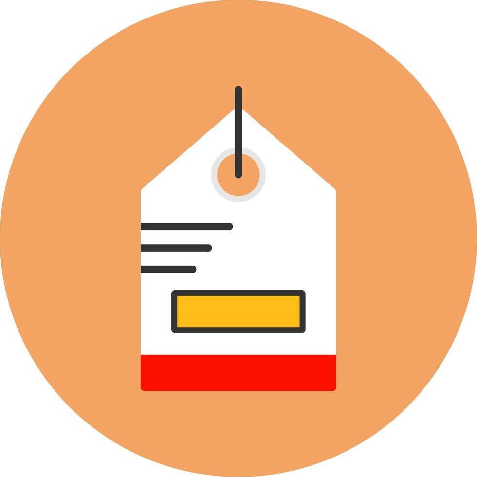 Sale Tag Flat Circle Style Icon vector