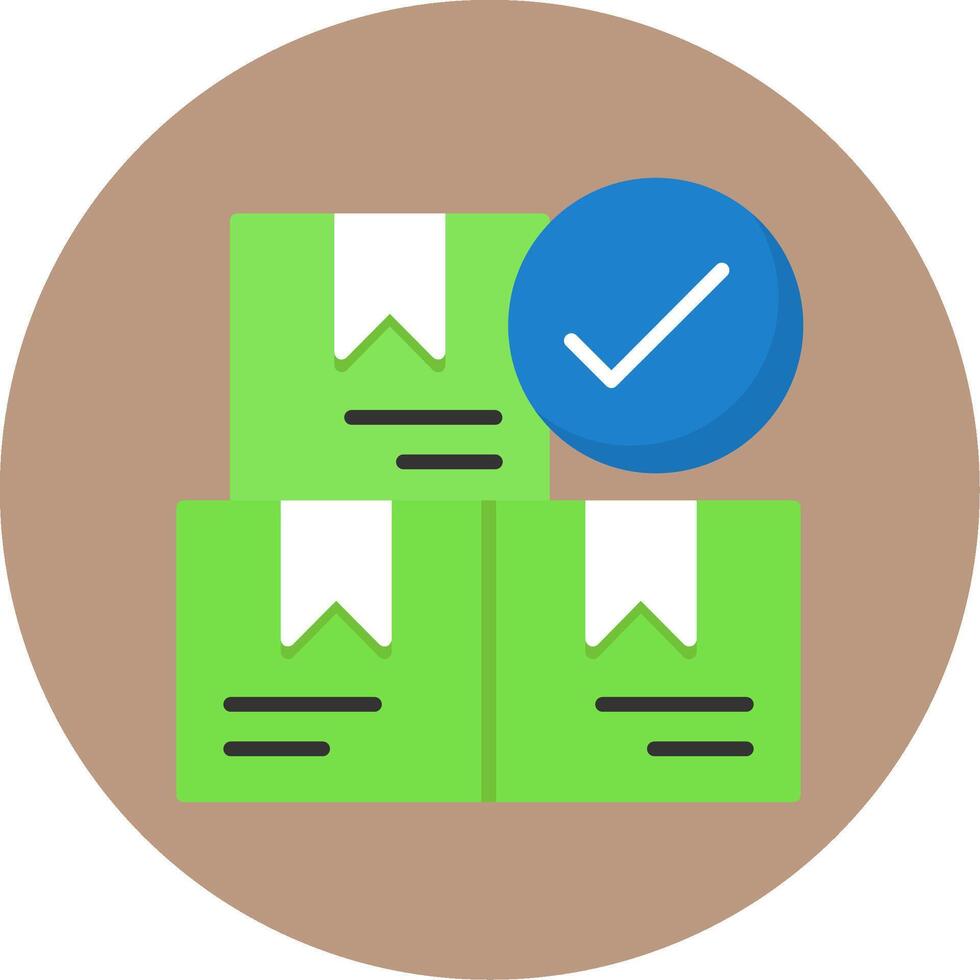 Product Availability Flat Circle Style Icon vector