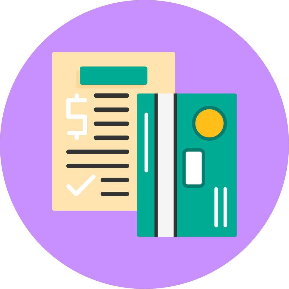 Credit counseling Flat Circle Style Icon vector