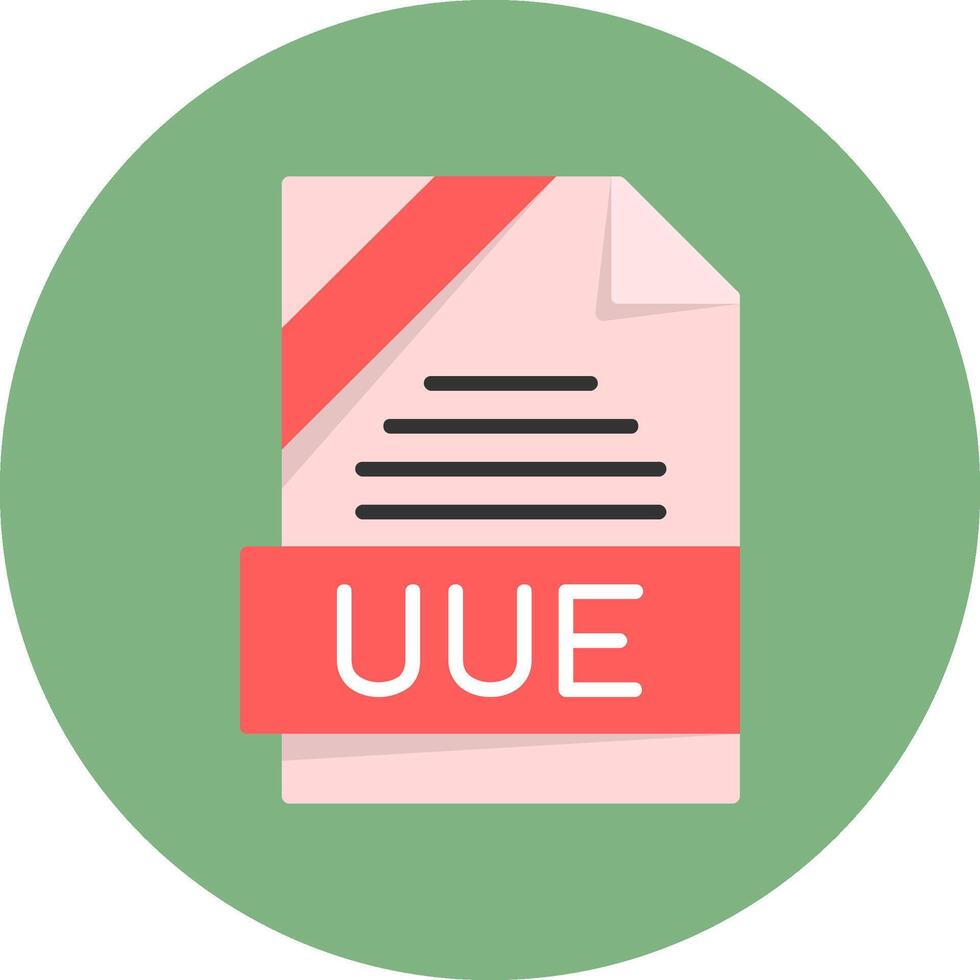 UUE Format Flat Circle Style Icon vector