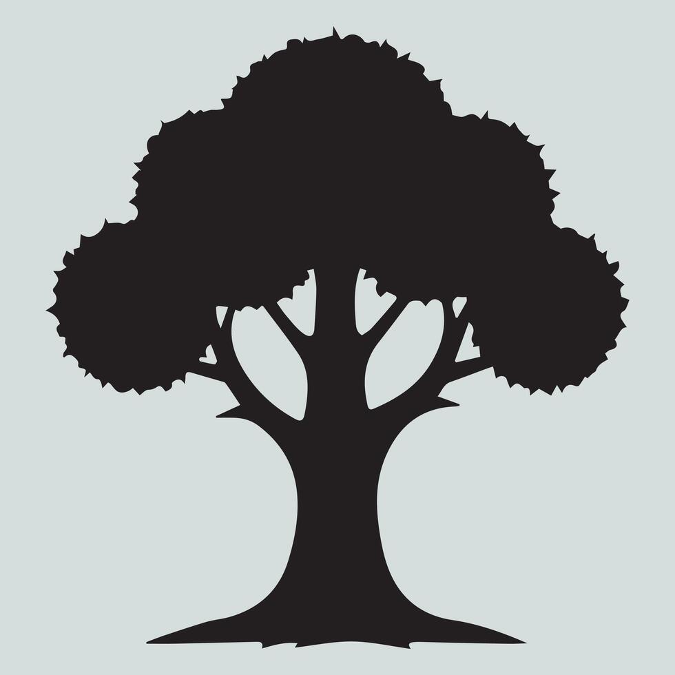 Good Elegant Nature-Inspired Tree Logo in dark vector
