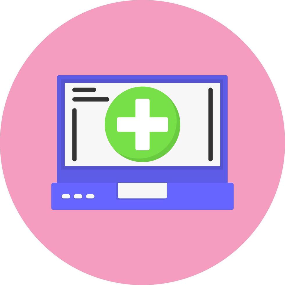 Add Flat Circle Style Icon vector