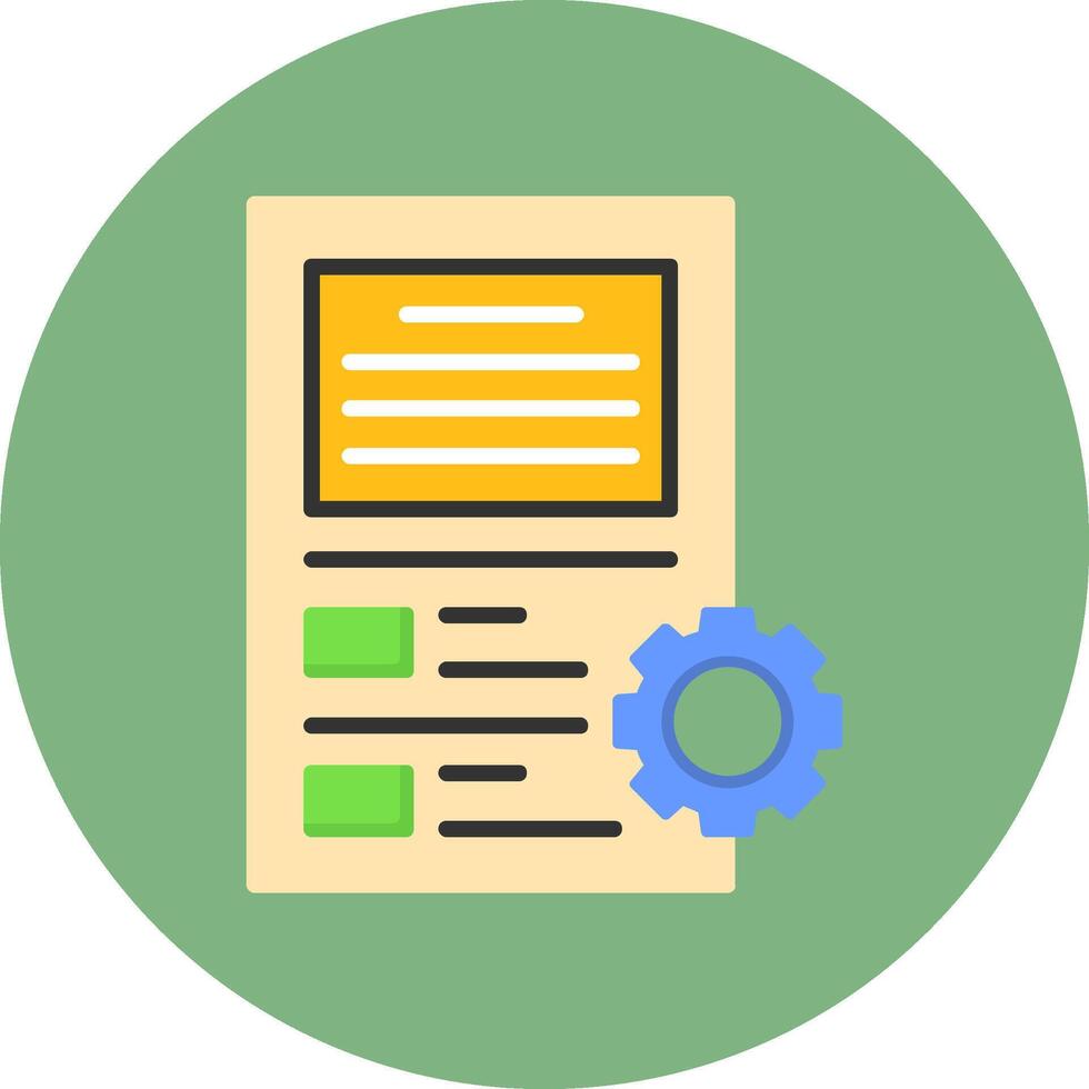 Onboarding Flat Circle Style Icon vector