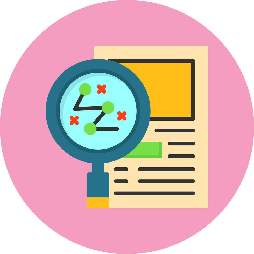 Recruitment Strategy Flat Circle Style Icon vector