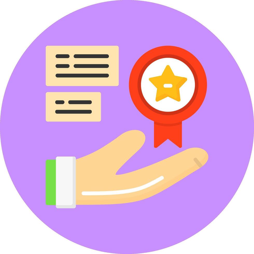 Perks Flat Circle Style Icon vector