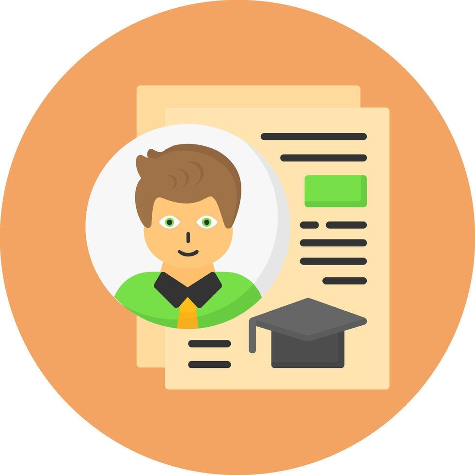 Education Flat Circle Style Icon vector