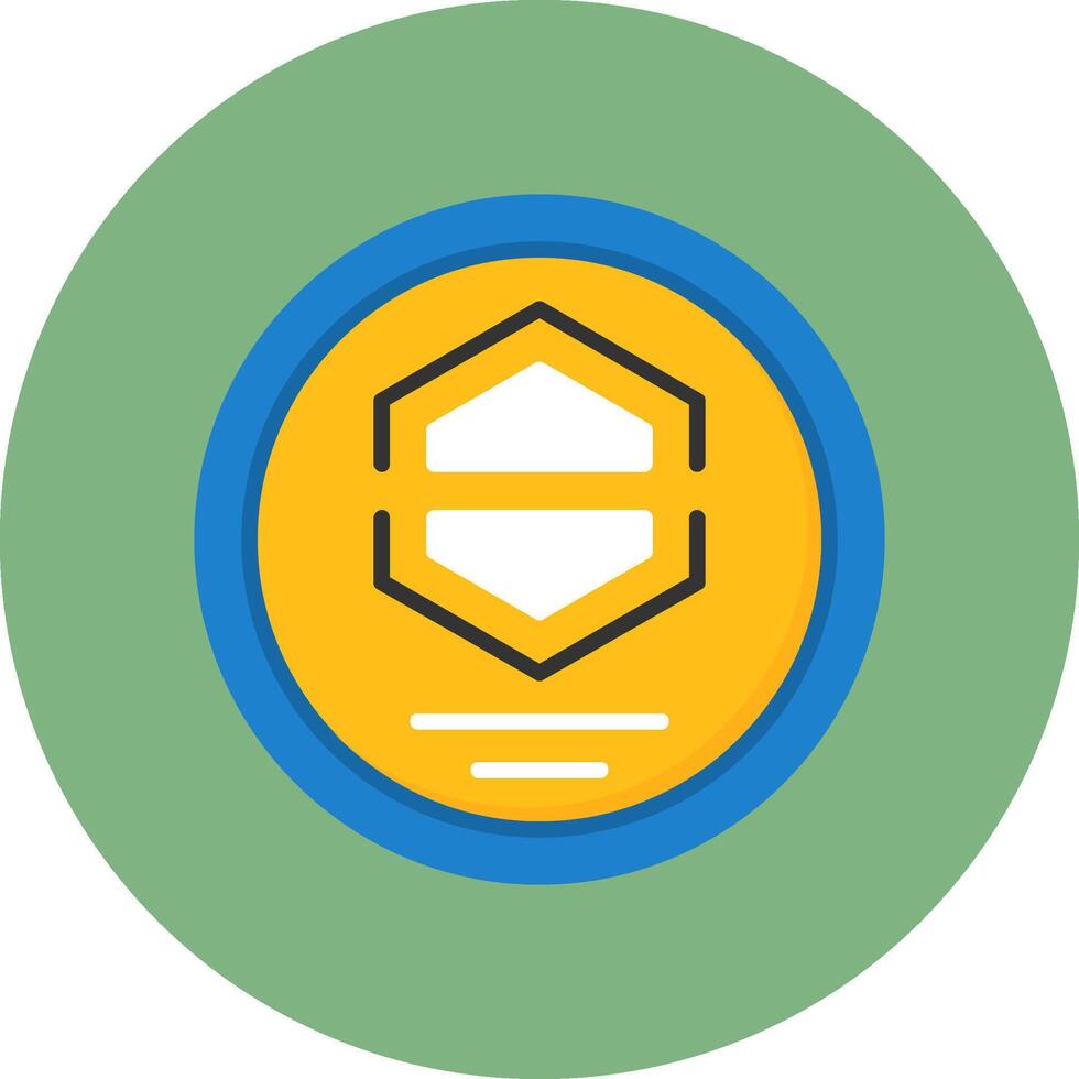 Company Logo Flat Circle Style Icon vector