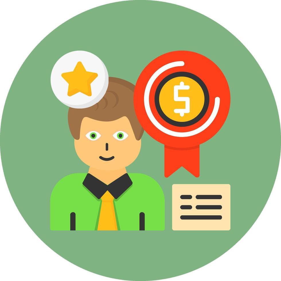 Rewards Flat Circle Style Icon vector
