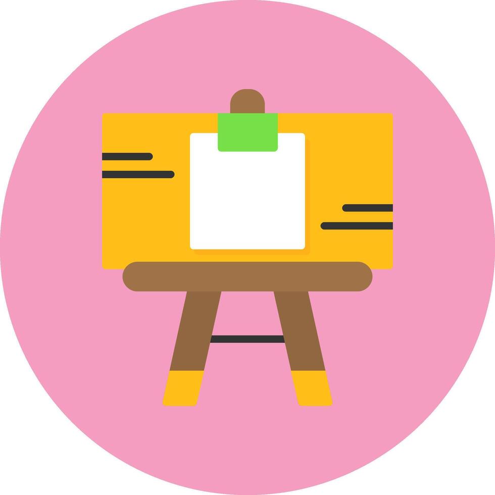 Artists canvas Flat Style Icon vector