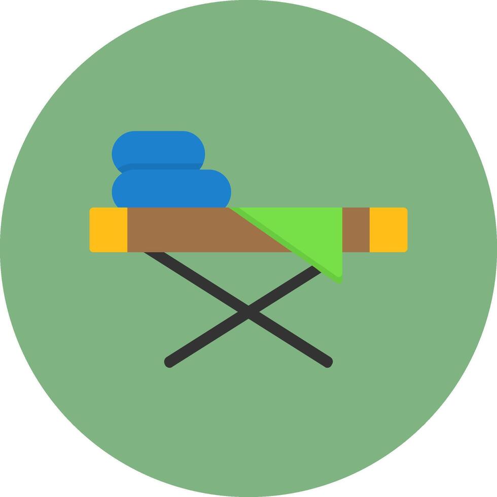Ironing board Flat Circle Style Icon vector