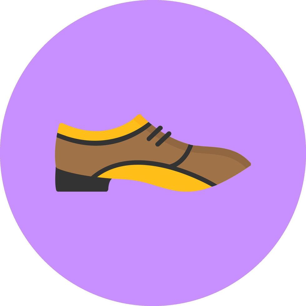 Shoe Flat Circle Style Icon vector
