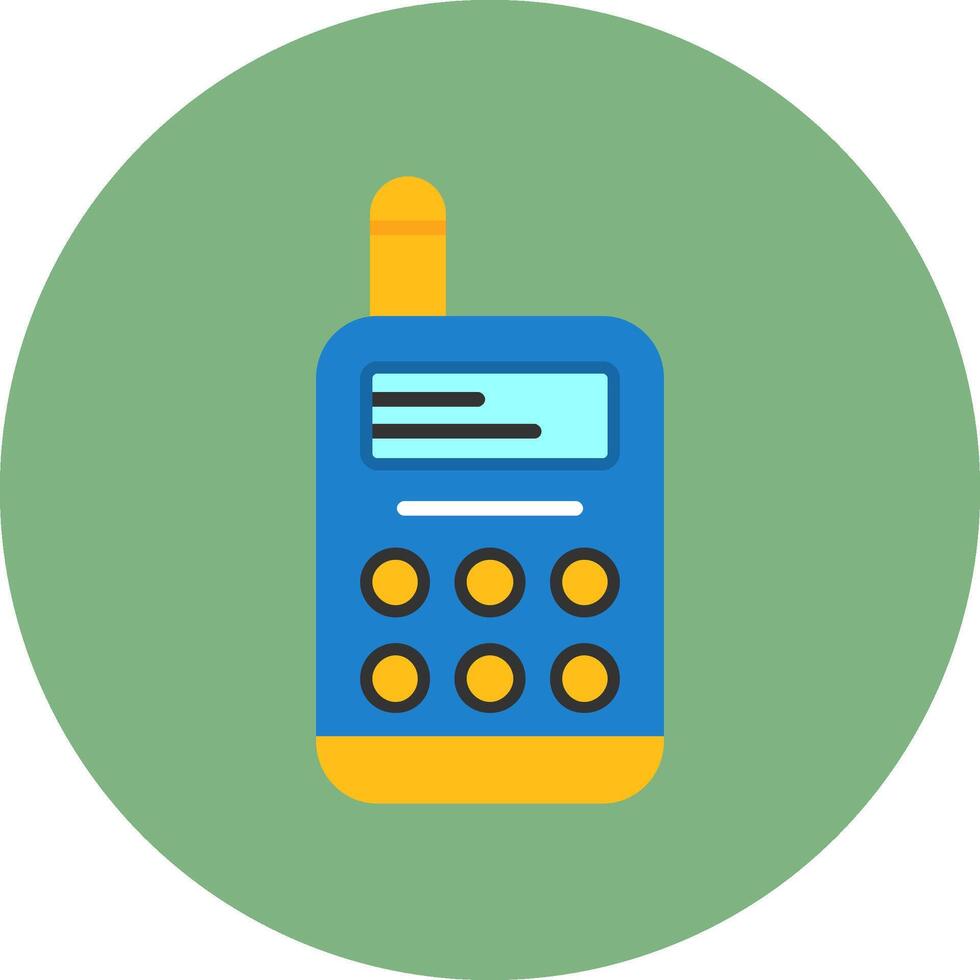 Baby monitor Flat Circle Style Icon vector