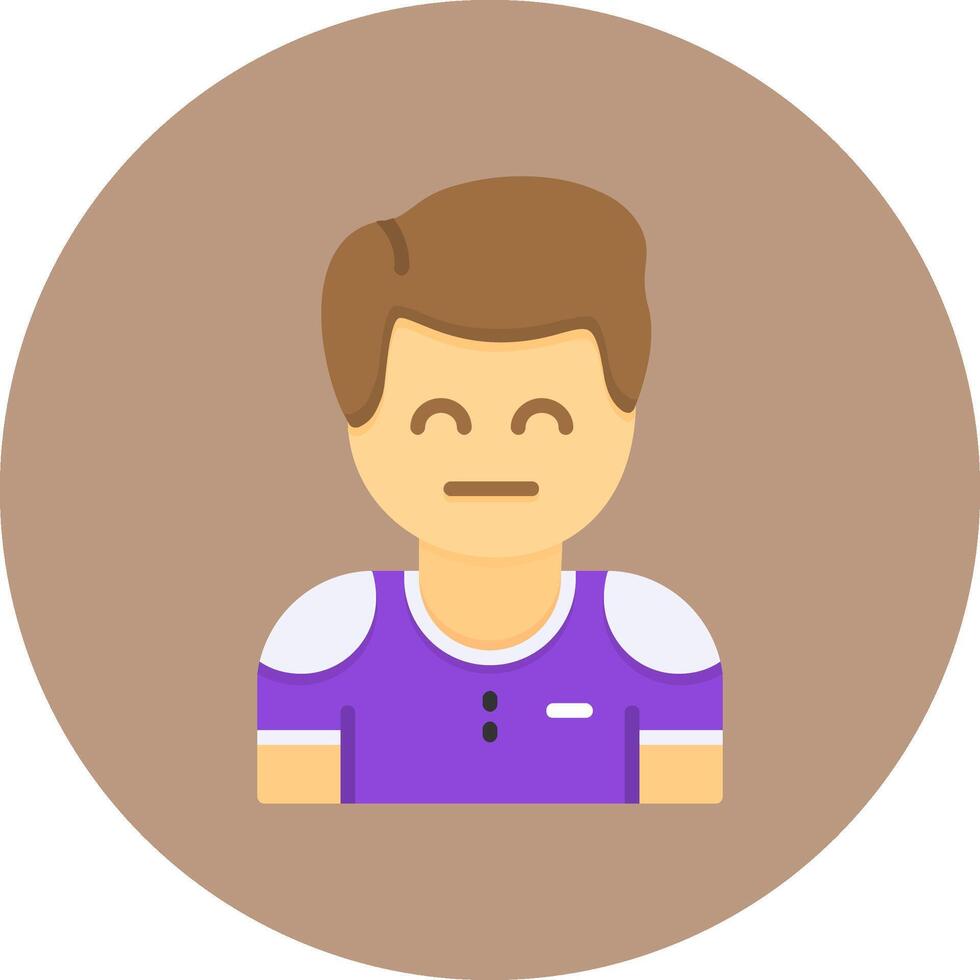 Pessimism Flat Circle Style Icon vector