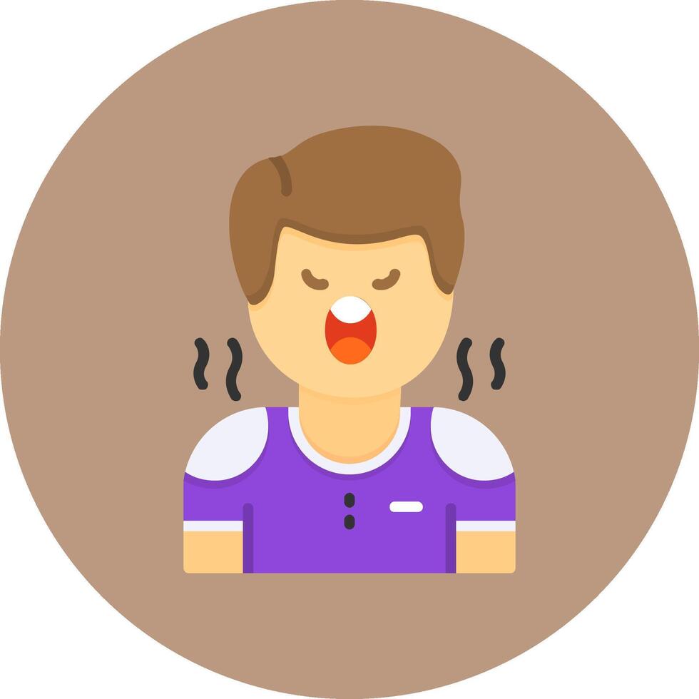 Hostility Flat Circle Style Icon vector