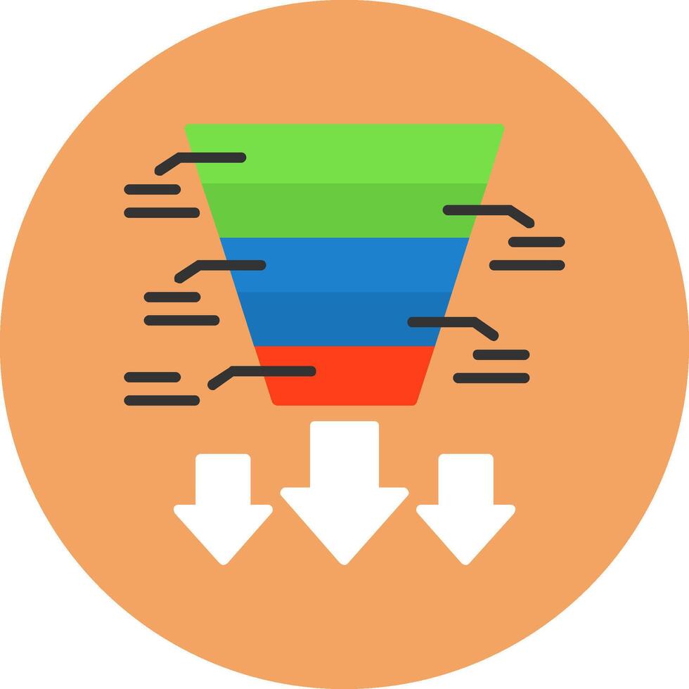 E-commerce tracking Flat Circle Icon Style vector