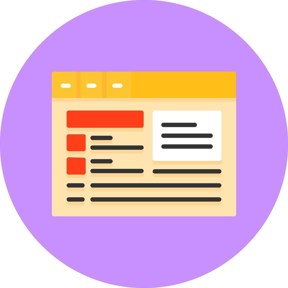 Schema markup Flat Circle Icon Style vector