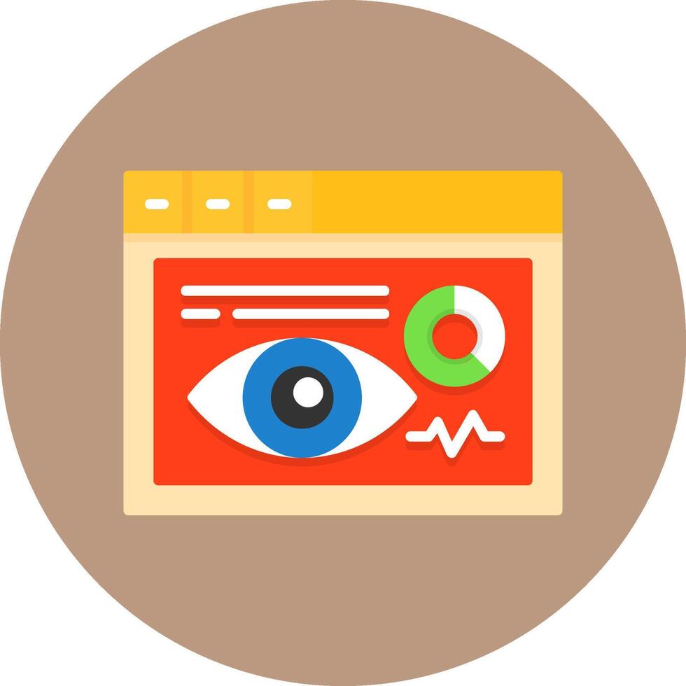 Ad campaign Flat Circle Icon Style vector