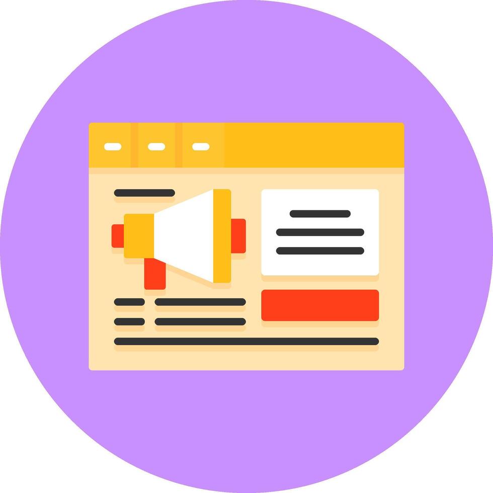 PPC Flat Circle Icon Style vector