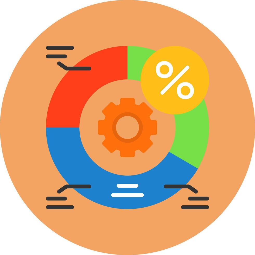 AB testing Flat Circle Icon Style vector