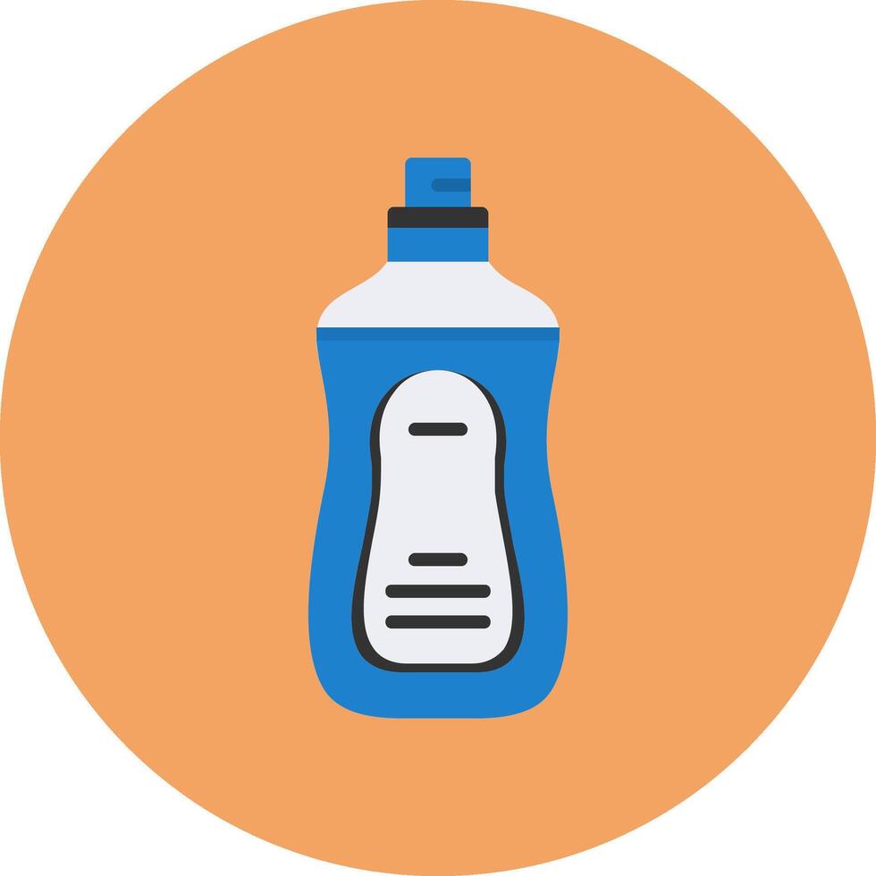 Dish soap Flat Circle Style Icon vector