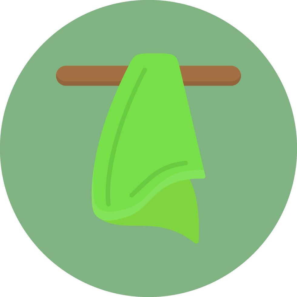 Cloth Flat Circle Style Icon vector