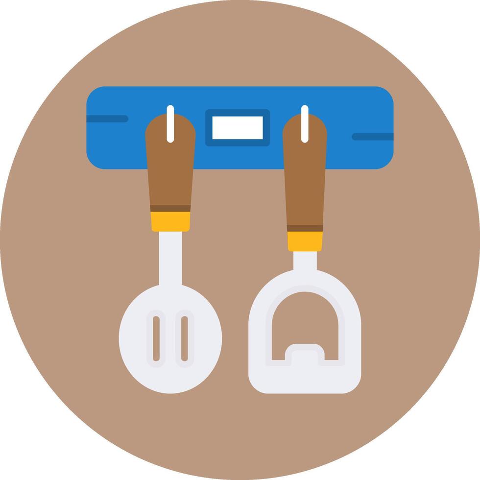 Rack Flat Circle Style Icon vector