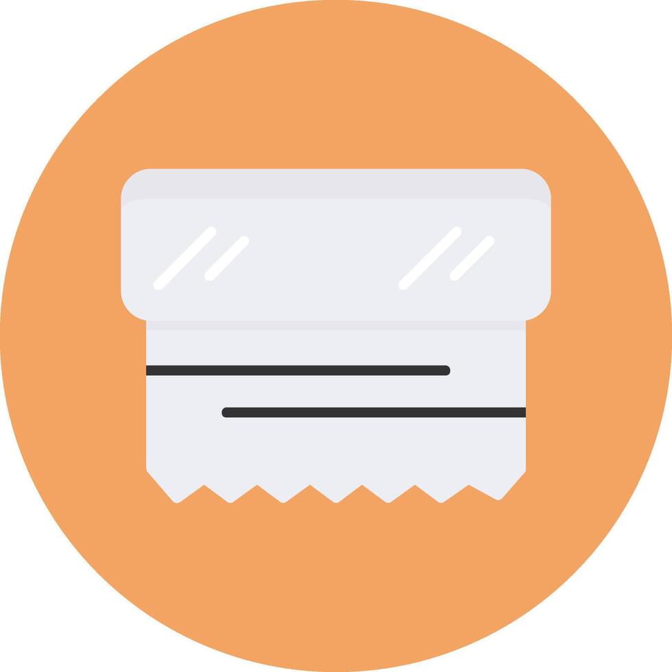 Foil Flat Circle Style Icon vector